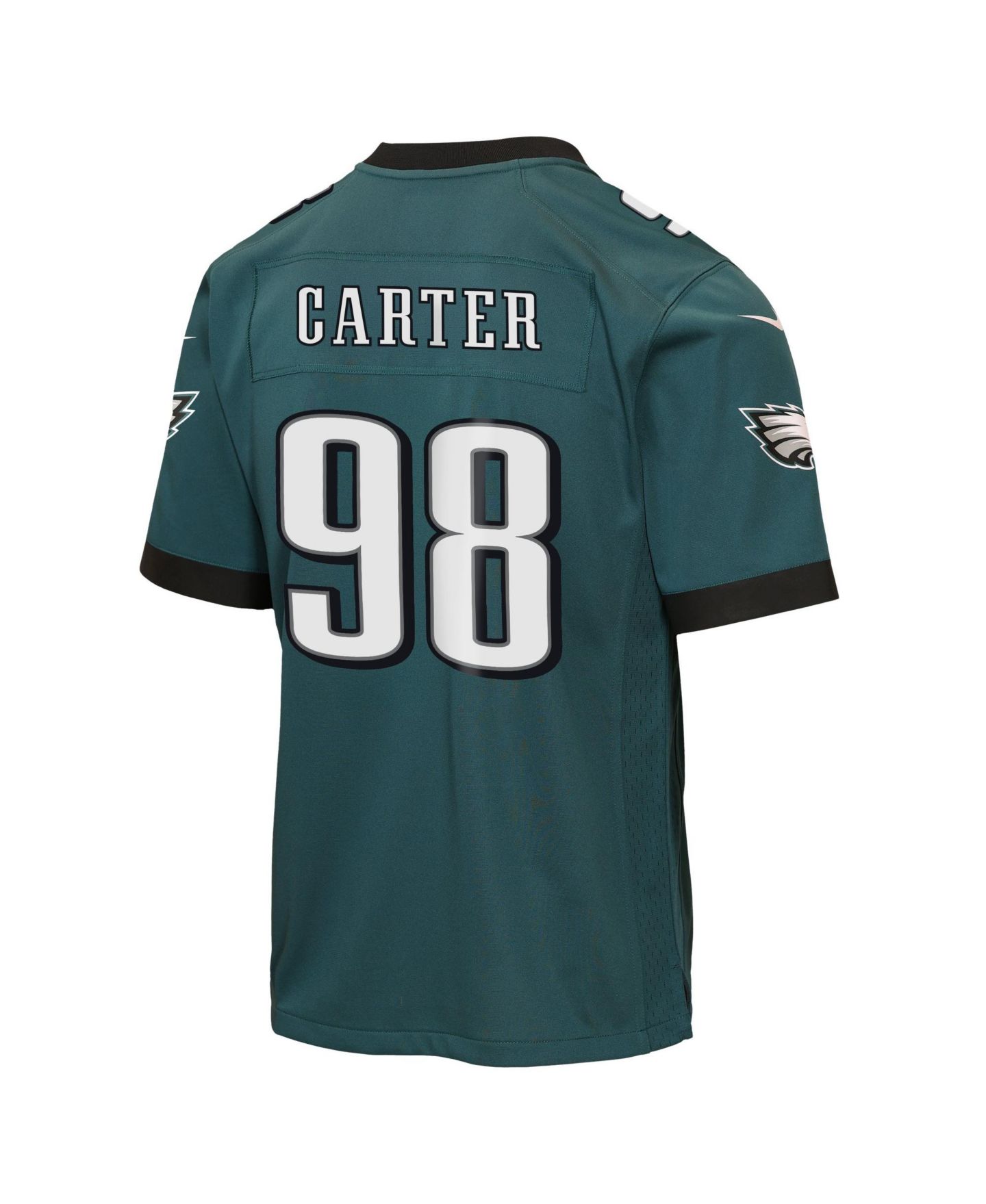Детское джерси Nike Jalen Carter Philadelphia Eagles Team Game, Midnight Green — фото 3