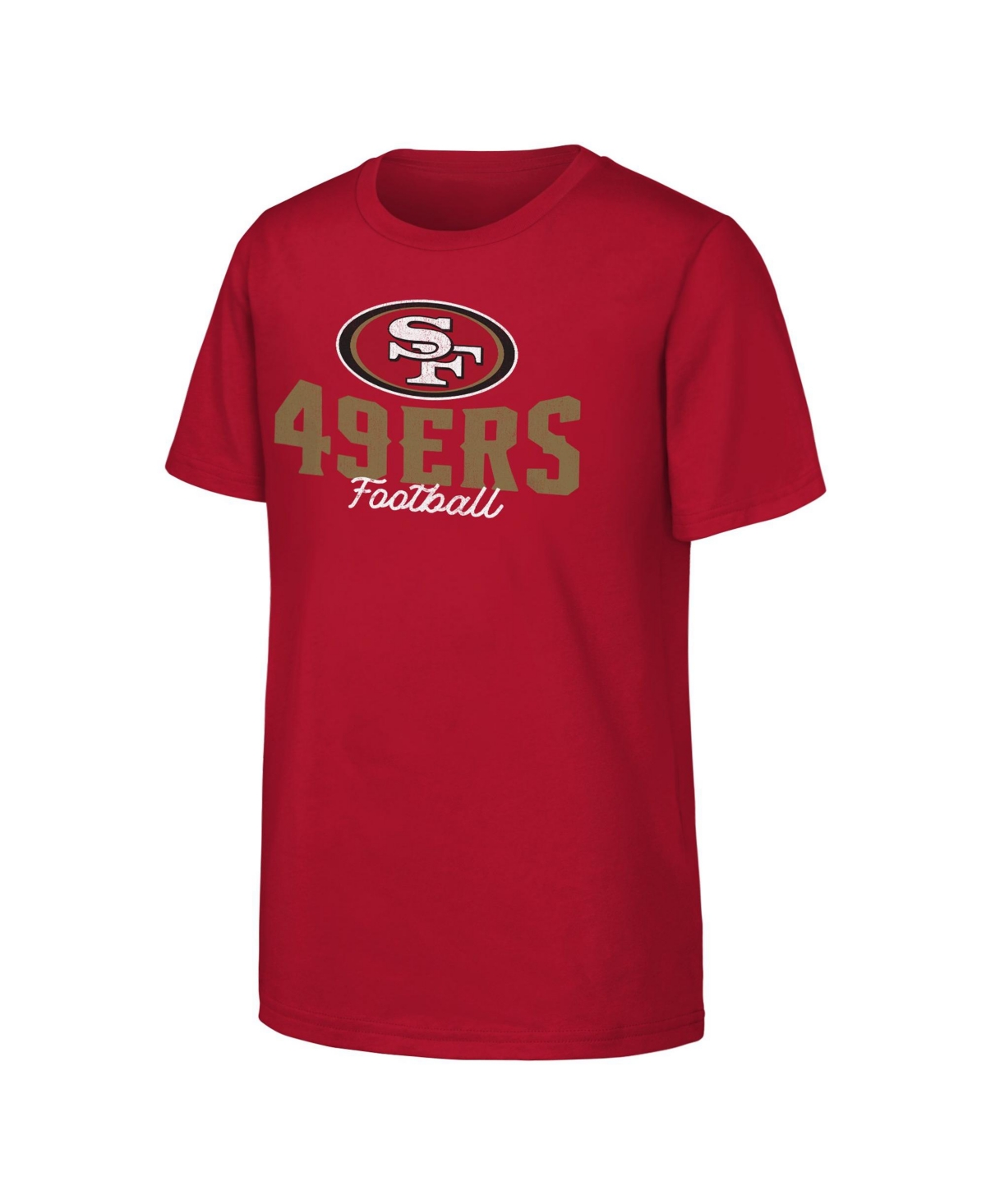 Outerstuff Boys' and Girls' San Francisco 49ers Top Pick Crewneck T-Shirt