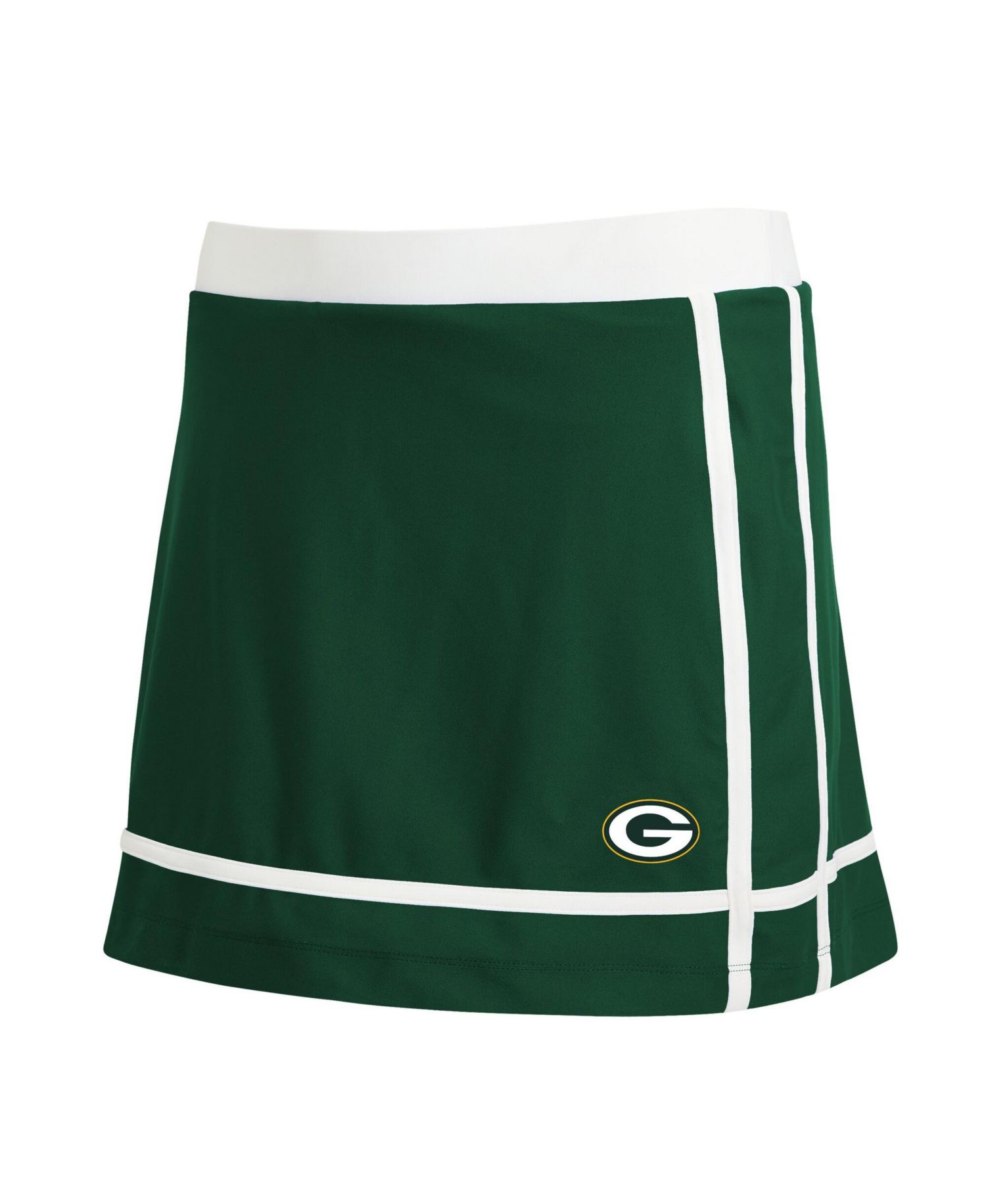 Women's Green Bay Packers Stripe Elastic-Waist Skort