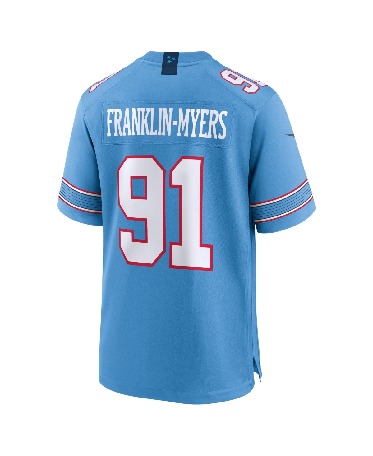 Nike Men's Tennessee Titans John Franklin-Myers Team Game V-Neck Relaxed-Fit Jersey