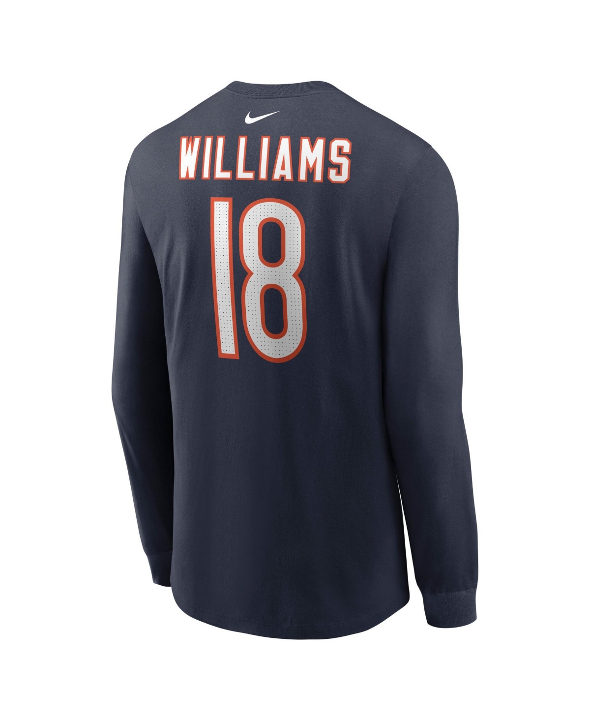 Nike Men's Chicago Bears Caleb Williams Long-Sleeve Crewneck T-Shirt