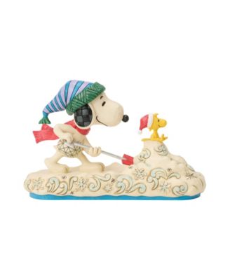Peanuts Snoopy Shoveling Snow Figurine