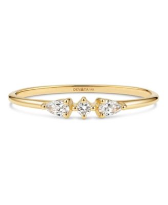 Trio Ring in 14K Gold