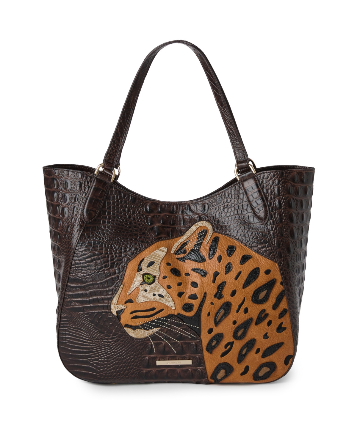 Brahmin Aliza Shadow Large Tote Handbag In Chocolate