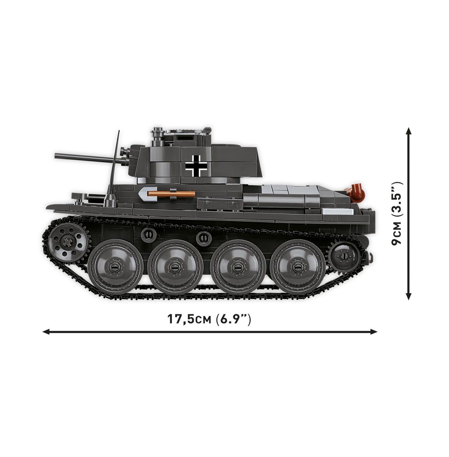 Детский конструктор COBI Historical Collection Wwii Panzer 38(t) / Lt Vz. 38 2-in-1 690-Piece Building Set, Ages 9+ — фото 6