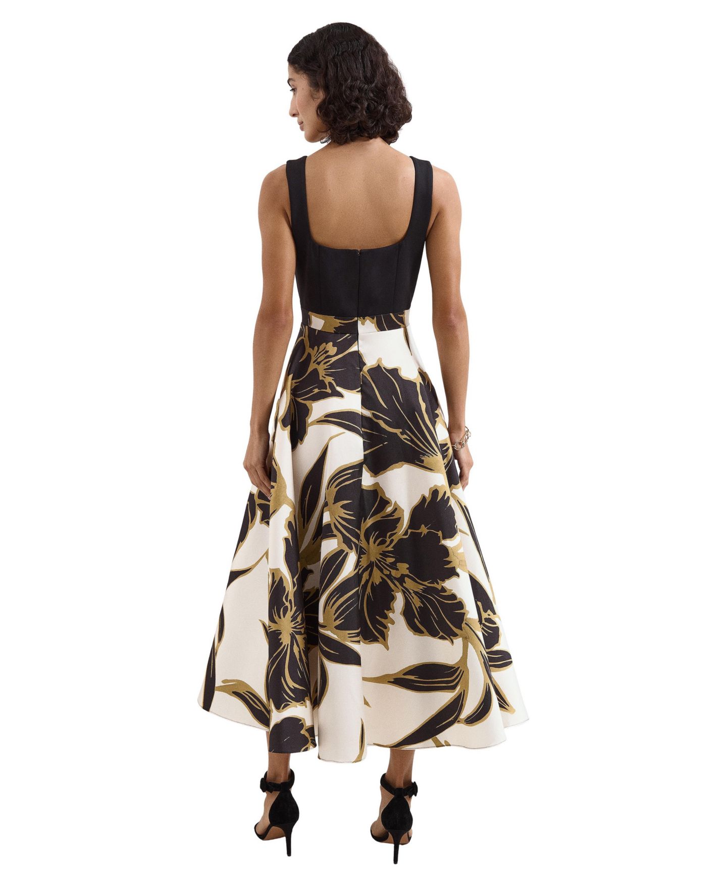 Женское платье Phase Eight Delie Floral Fit & Flare Wedding Guest Midi, цвет: Разноцветный — фото 3