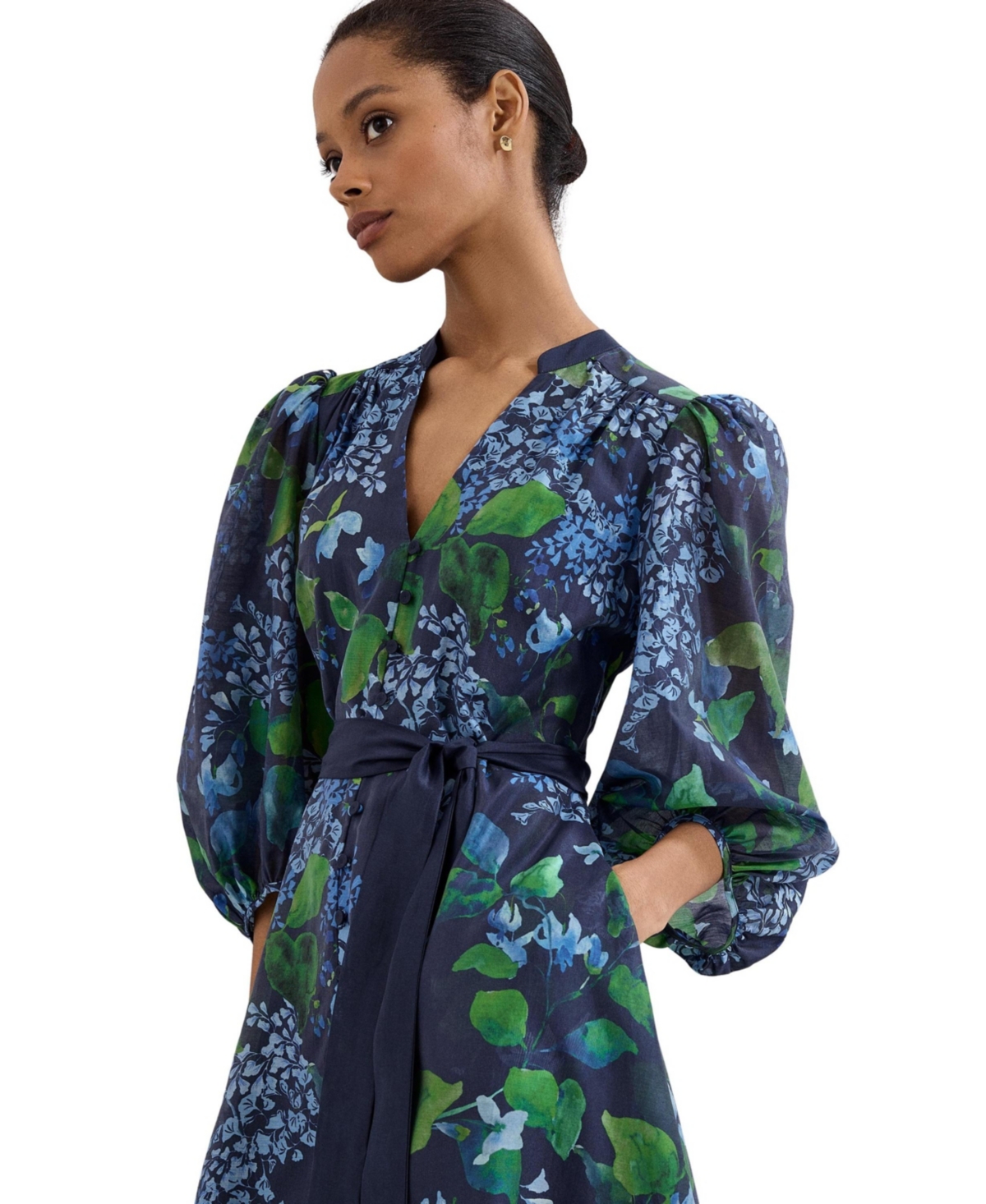 Phase Eight Women's Nixie Printed Midi Wrap Dress
