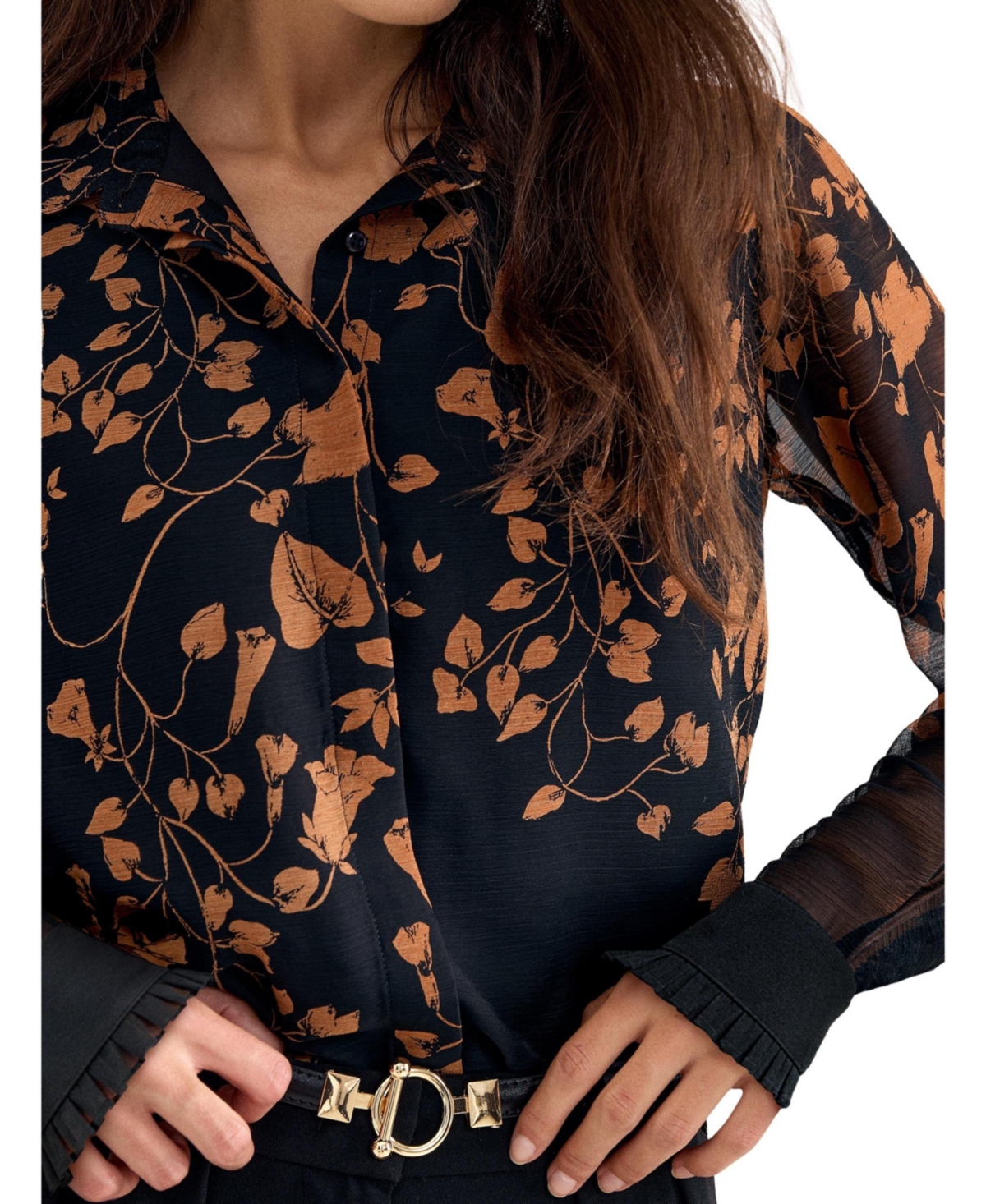 Phase Eight Women's Clenence Floral Sheer Blouse