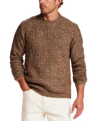 Men's Chunky Crew Neck Long-Sleeve Sweater