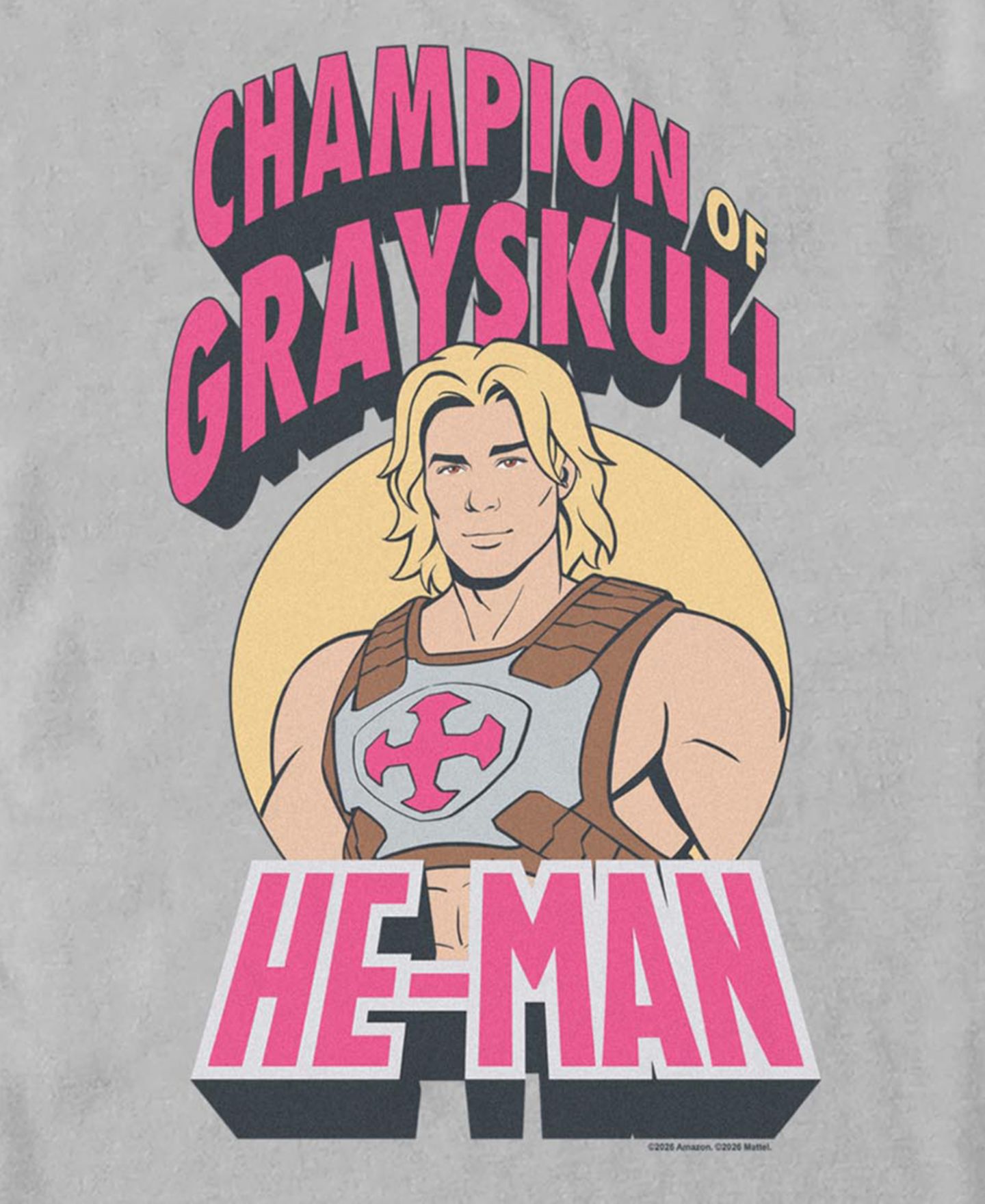 Мужская футболка Fifth Sun Masters of the Universe He Champ Graphic Officially-Licensed, цвет: Ледяной серый — фото 3