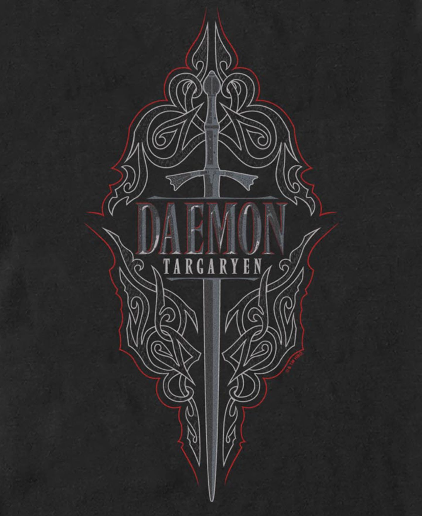 Мужская футболка Fifth Sun House of the Dragon Daemon Sword Graphic, цвет: Чёрный — фото 3