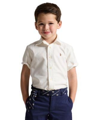 Boys' 2T-7 Oxford Short-Sleeve Shirt