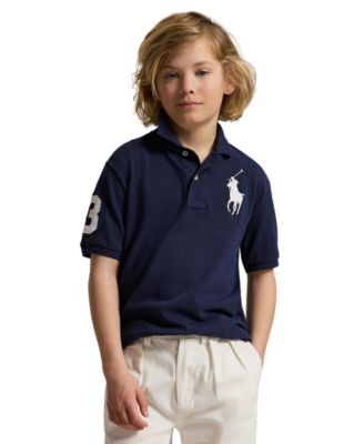 Boys' 8-20 Big Pony Cotton Mesh Short-Sleeve Polo Shirt