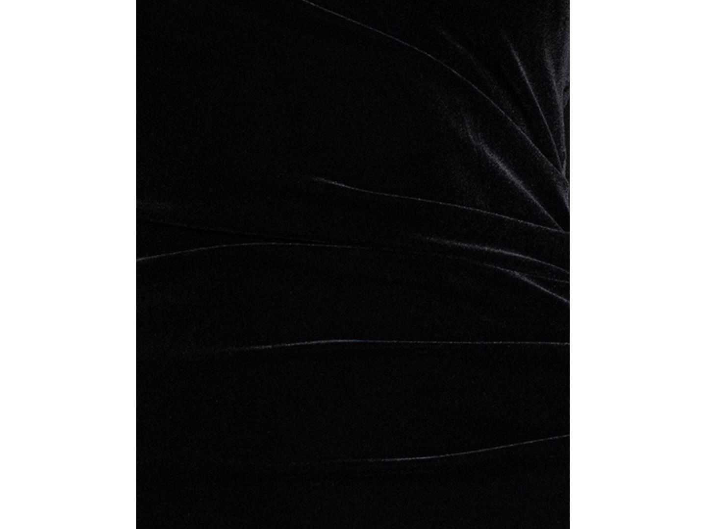 Женское платье XSCAPE Velvet Long-Sleeve Boat Neck, цвет: Чёрный — фото 6