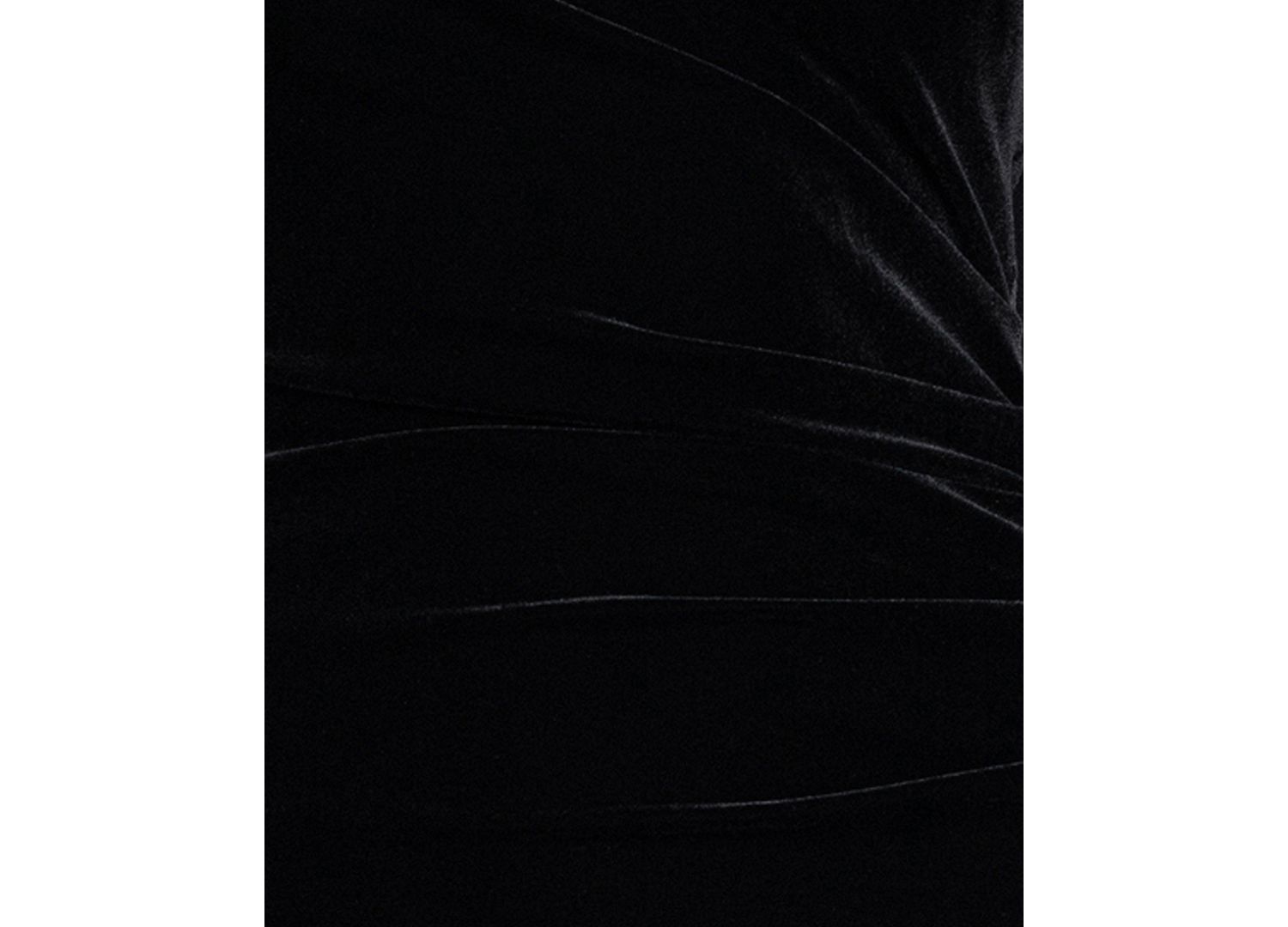 Women's Velvet Long-Sleeve Boat Neck Dress
