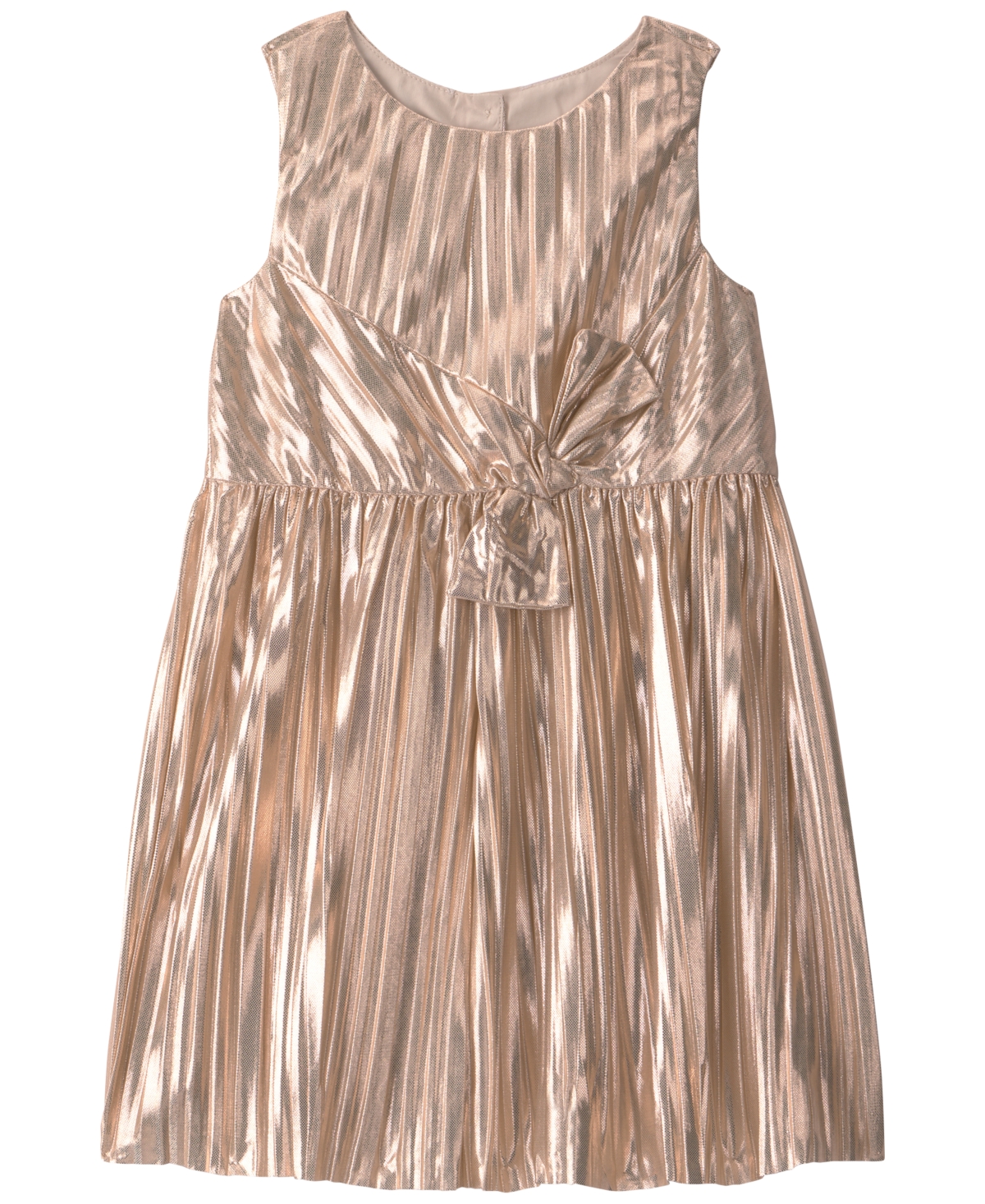 Carter's Toddler Girls' 2T-5T Metallic Crinkle Bow Dress