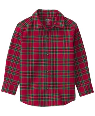 Toddler Boys' 2T-5T Plaid Button-Down Classic-Fit Shirt