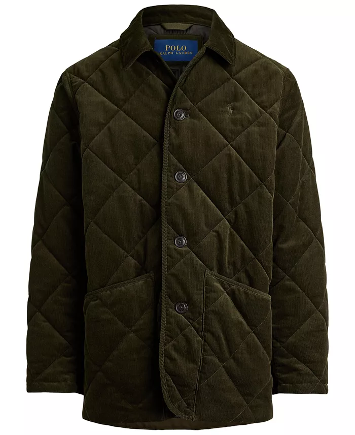 Men's Quilted Corduroy Barn Coat - thumbnail 5