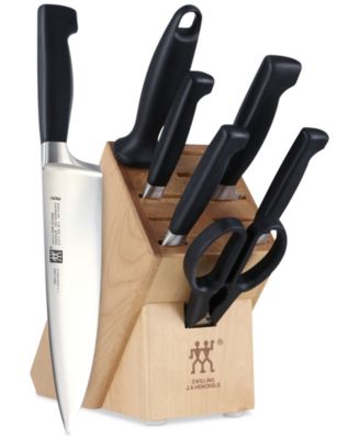 Zwilling Four Star 8pc Knife Block Set - Macy's