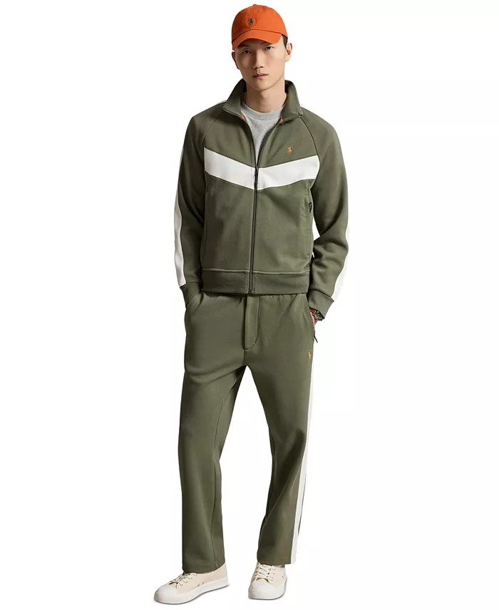 Men's Double-Knit Striped Track Pants - thumbnail 7