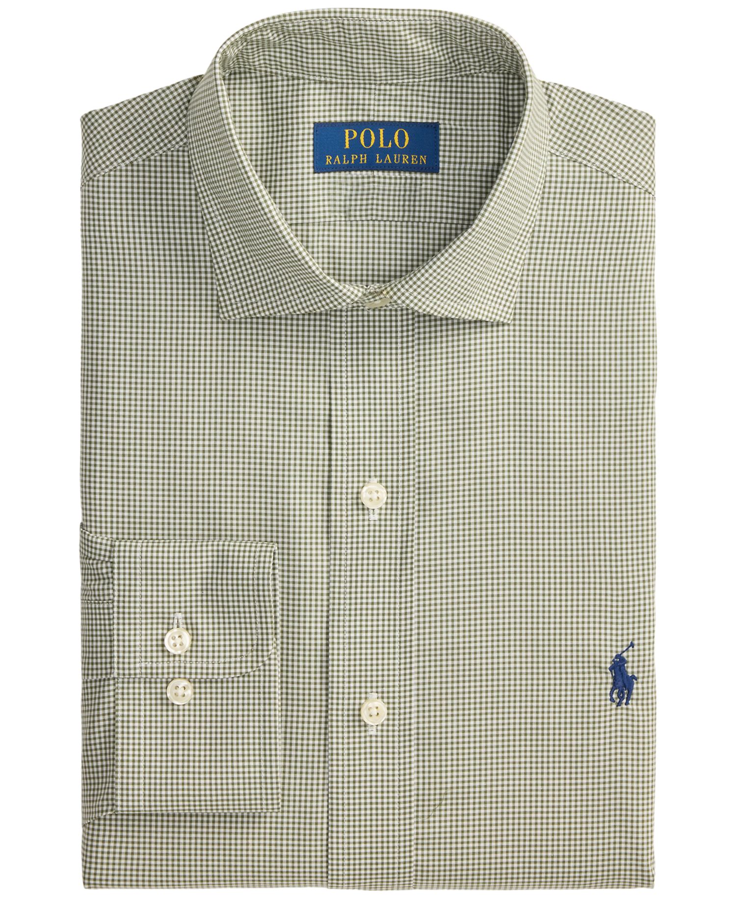 Men's Checked Poplin Dress Shirt