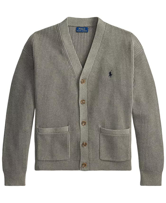 Men's Relaxed-Fit Textured Cardigan - thumbnail 10