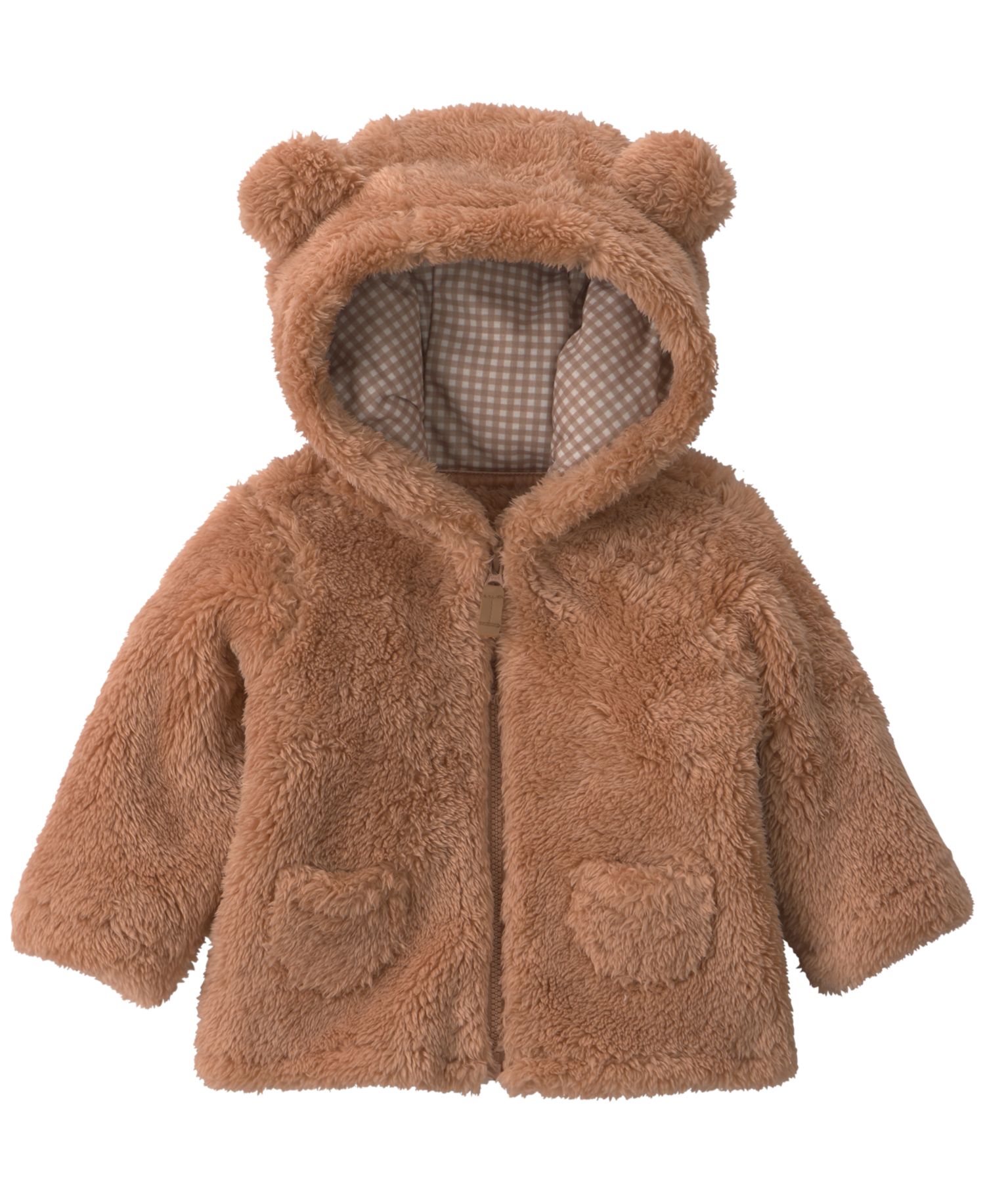 Baby Boys' Bear Zip-Up Hooded Jacket