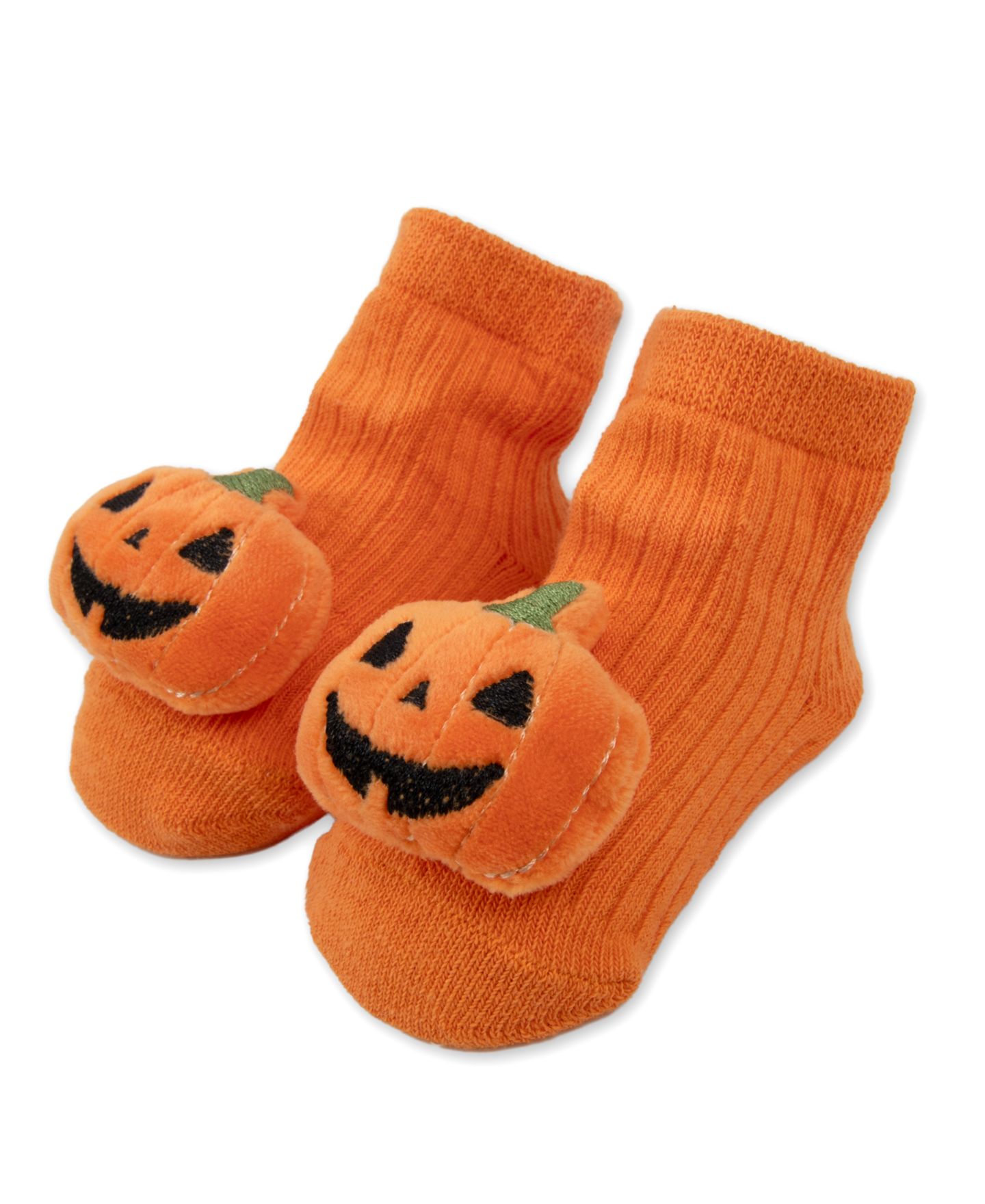 Детский набор Baby Essentials Halloween: нагрудник, шапка, носки и плюшевый мишка, цвет: Оранжевый — фото 4