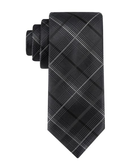 Мужской галстук Tommy Hilfiger Bellaire Plaid Tie, цвет: Чёрный