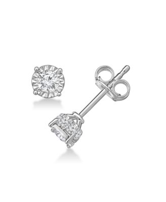 Diamond Stud Earrings (5/8 ct. t.w.) in 10k White or Yellow Gold