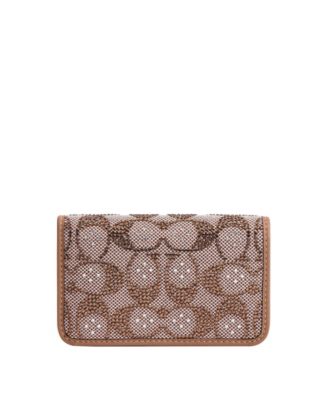 Essential Crystal Signature Jacquard Slim Card Case