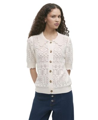 Women's Marlowe Short-Sleeve Crochet Cardigan