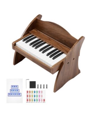 25-Key Wooden Dual-Power Digital Piano Keyboard, Ages 2+