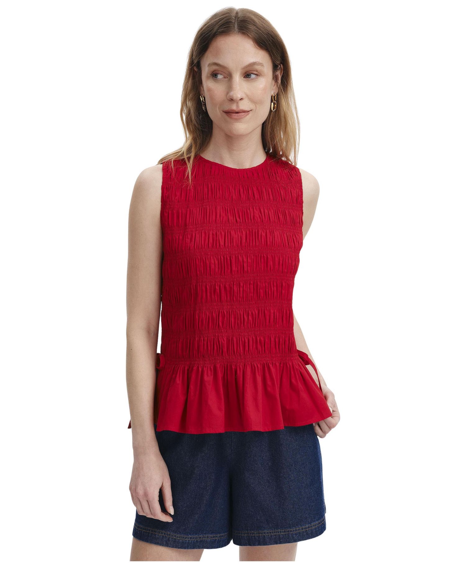 Women's Malani Shirred Peplum Top