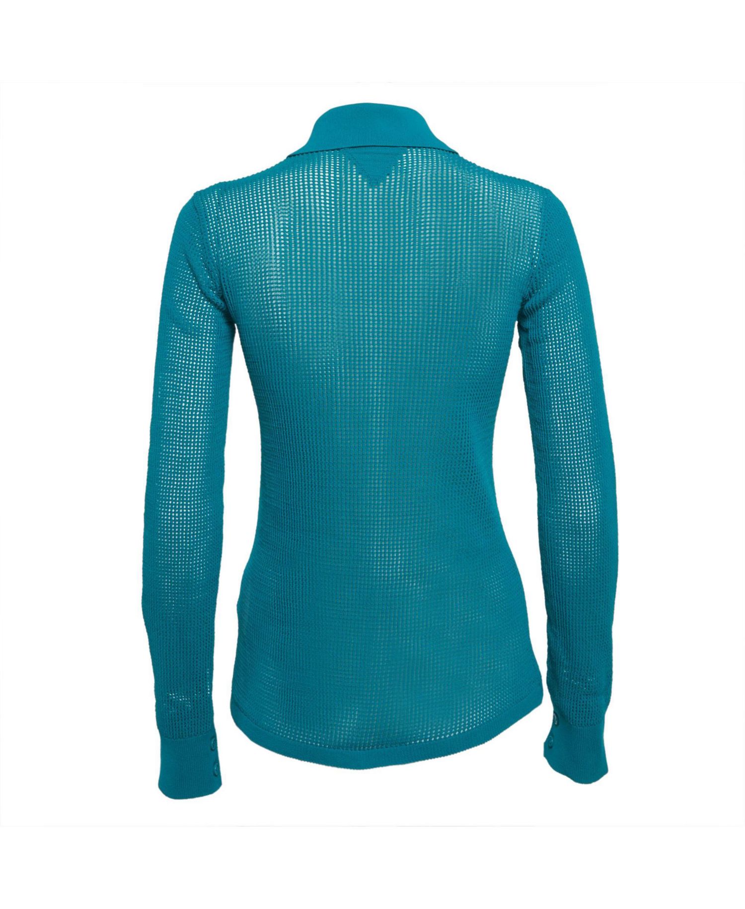 Women's Sheer Mesh Long-Sleeve Shirt