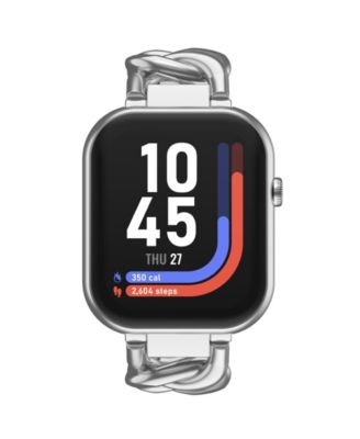 AIR 5 Unisex Silver Chain Metal Strap Smartwatch