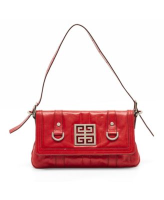 Women's Leather Logo Flap Shoulder Bag