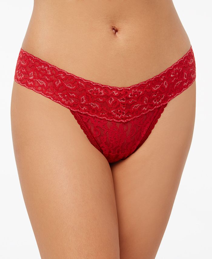 Buy WACOAL Red Womens Bijoux Thong Lace Solid Panty