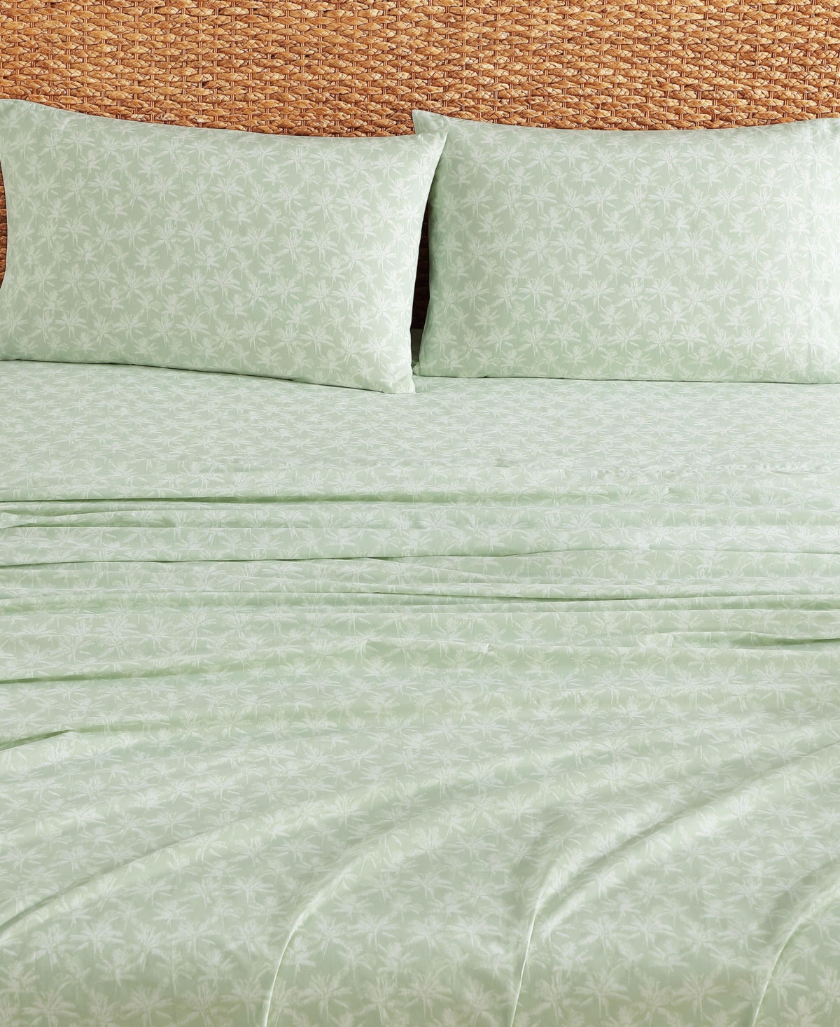 Tommy Bahama Home Tropic Breeze Washed Percale 100% Cotton 4-Piece Sheet Set