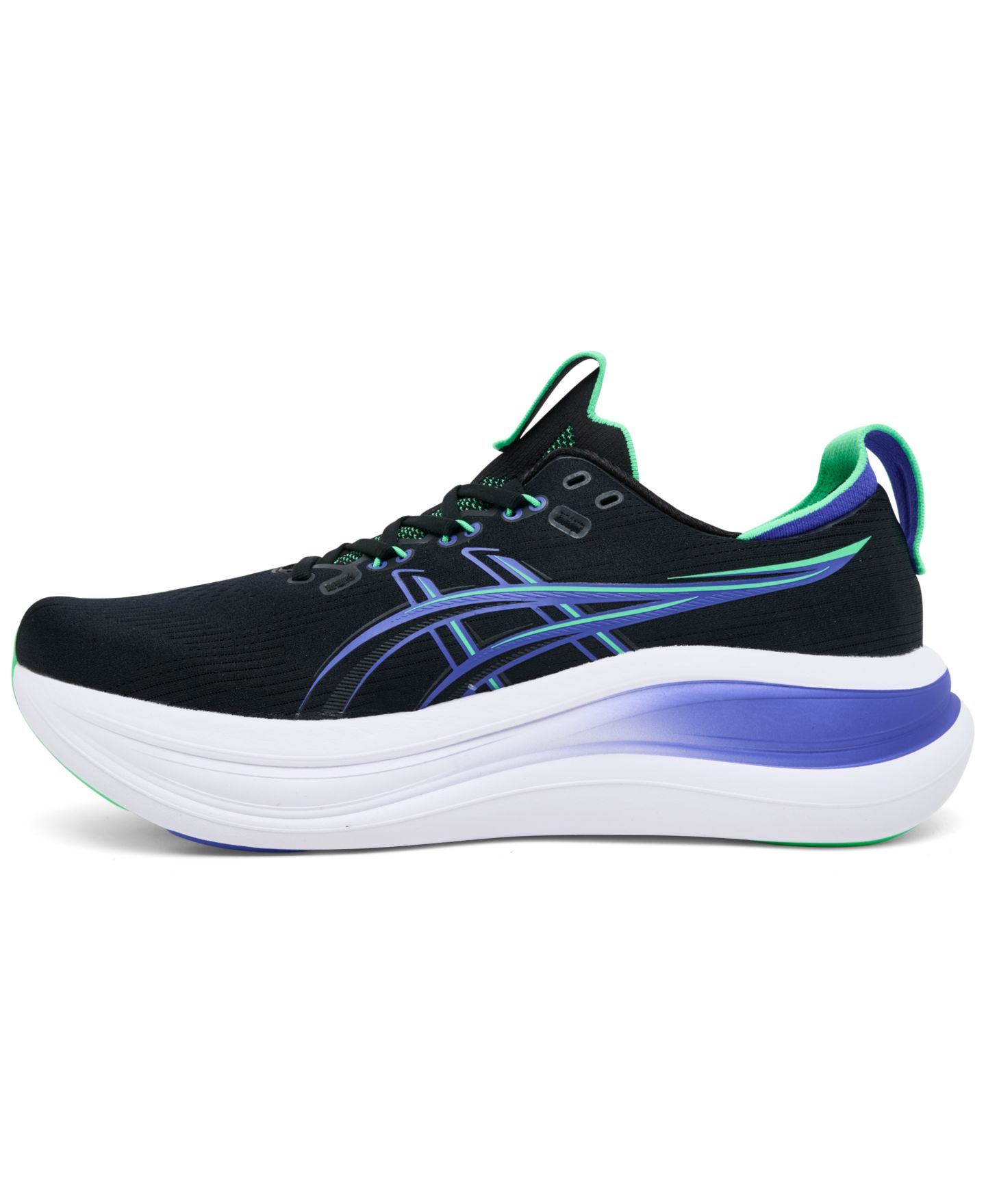 Мужские кроссовки Asics Gel-Nimbus 28 Running, цвет: Чёрный / Кобальтовый — фото 3