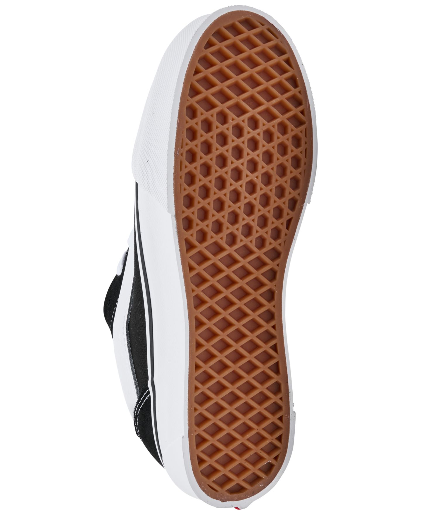 Кроссовки Vans Knu Skool Low-Top Lace-Up Puffy Tongue and Ankle Collar Sneakers from Finish Line для девочек, цвет: Чёрный / Белый — фото 6