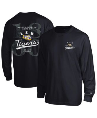 Men's Black LSU Tigers Laminated All-Star Long Sleeve T-Shirt