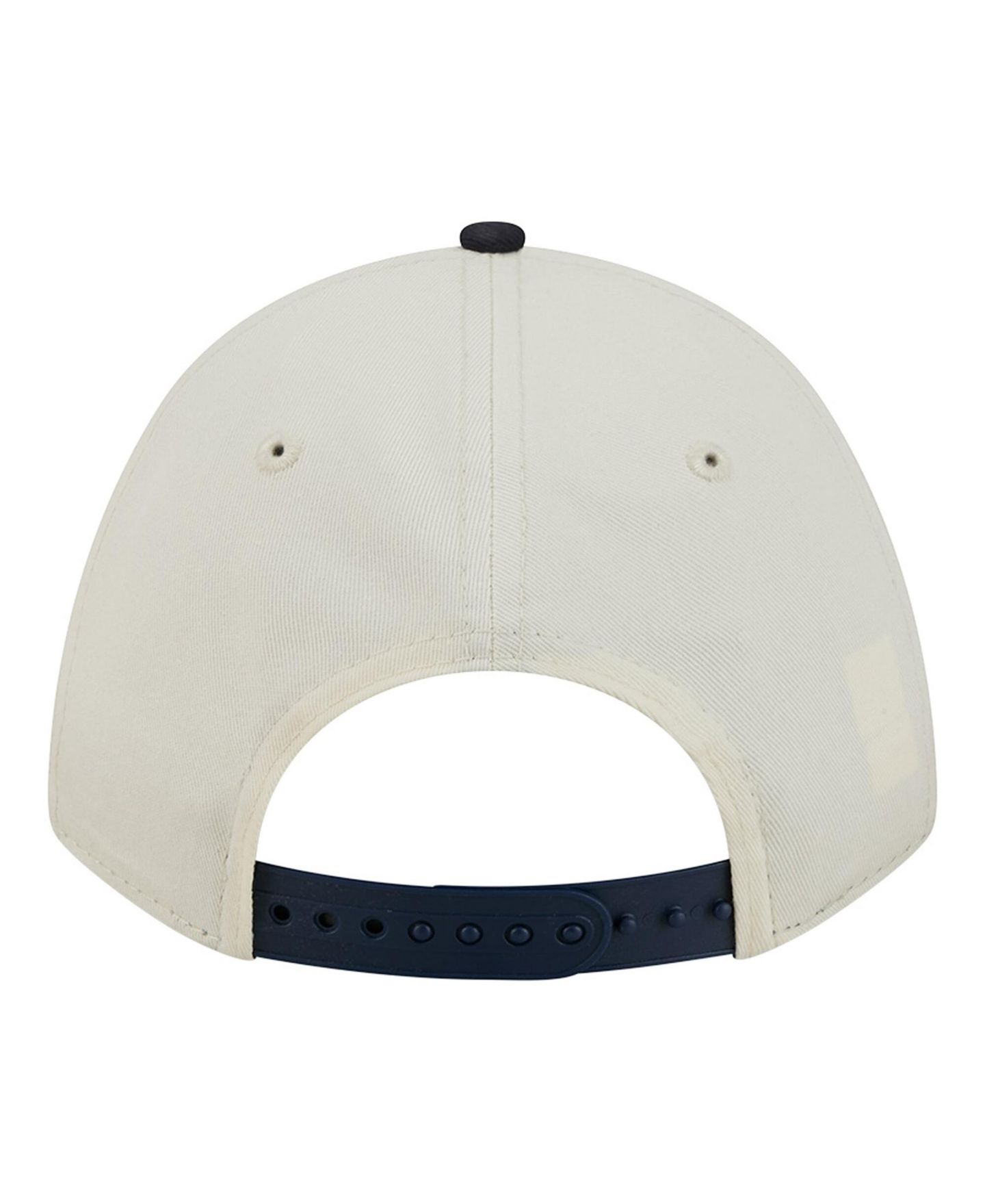 Женская кепка New Era Cream/Navy Atlanta Braves Primary 9FORTY M-Crown Adjustable Hat — фото 5