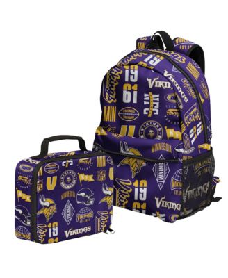 Minnesota Vikings Backpack and Lunchbox Set