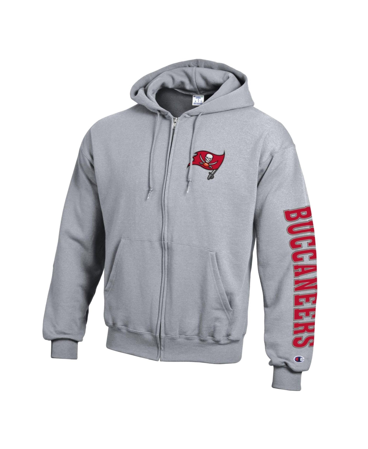 Champion Men's Tampa Bay Buccaneers Full Zip Fleece-Lined Hoodie