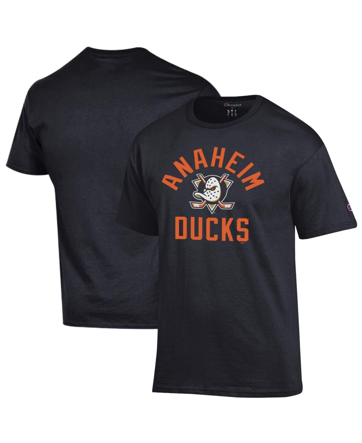 Men's Black Anaheim Ducks Primary Logo Jersey T-Shirt