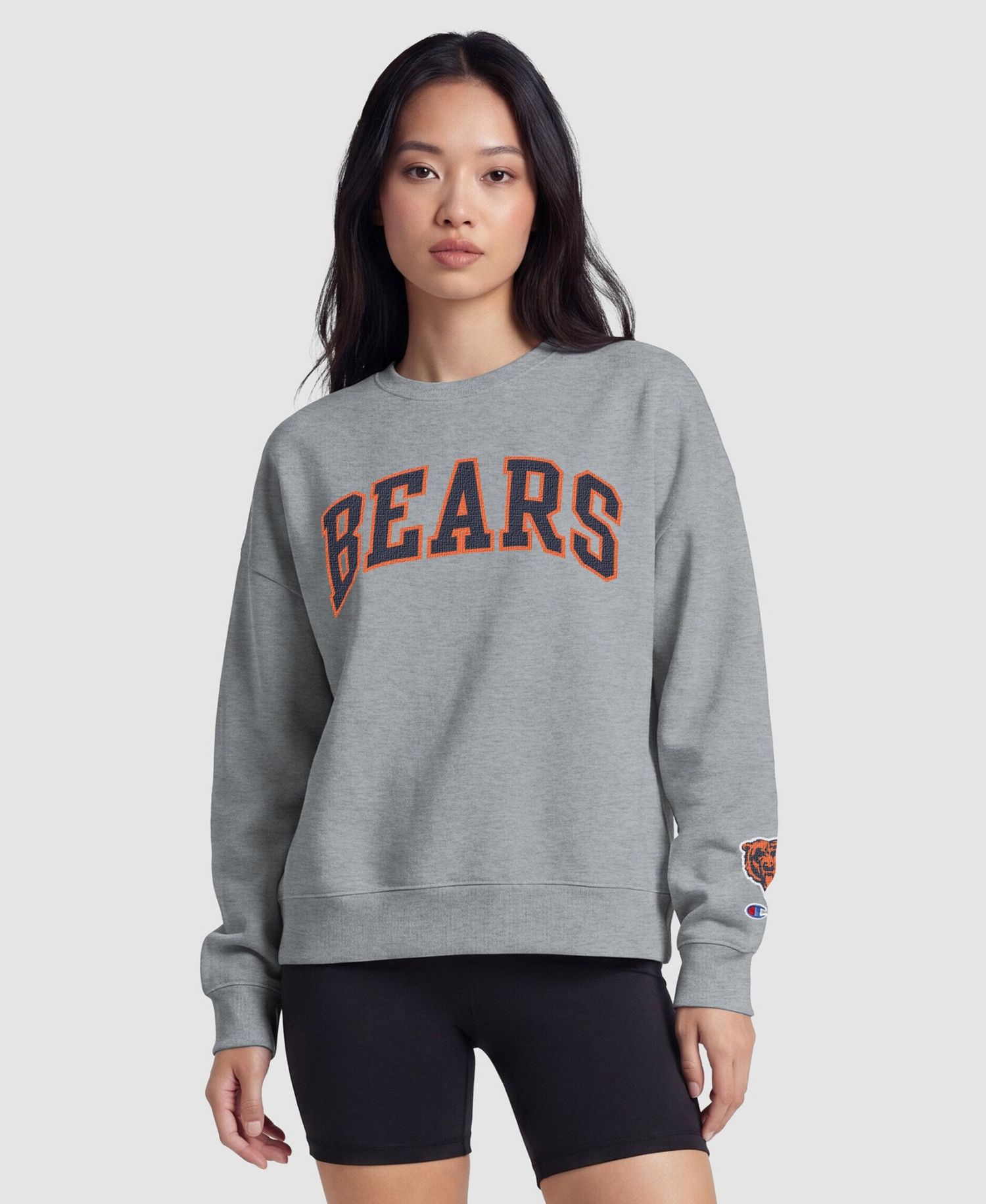 Women's Chicago Bears Crewneck Screen Print Sweatshirt