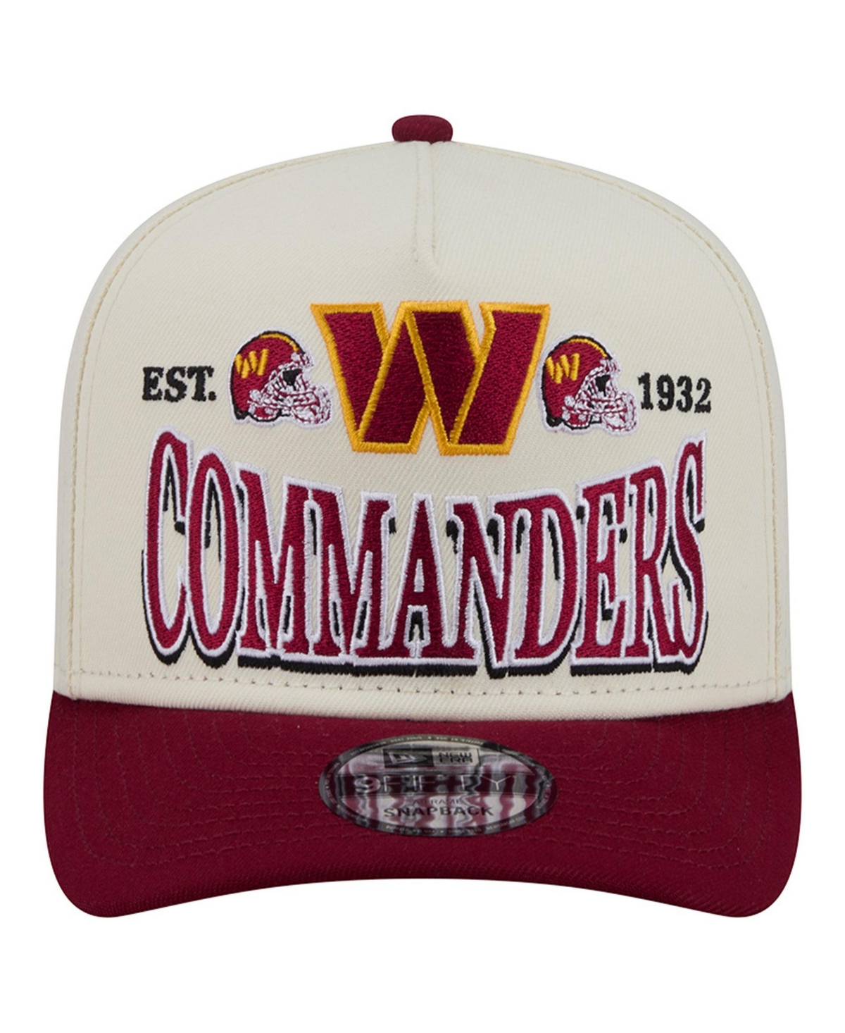 New Era Men's Washington Commanders Structured-Fit A-Frame 9FIFTY Snapback Hat