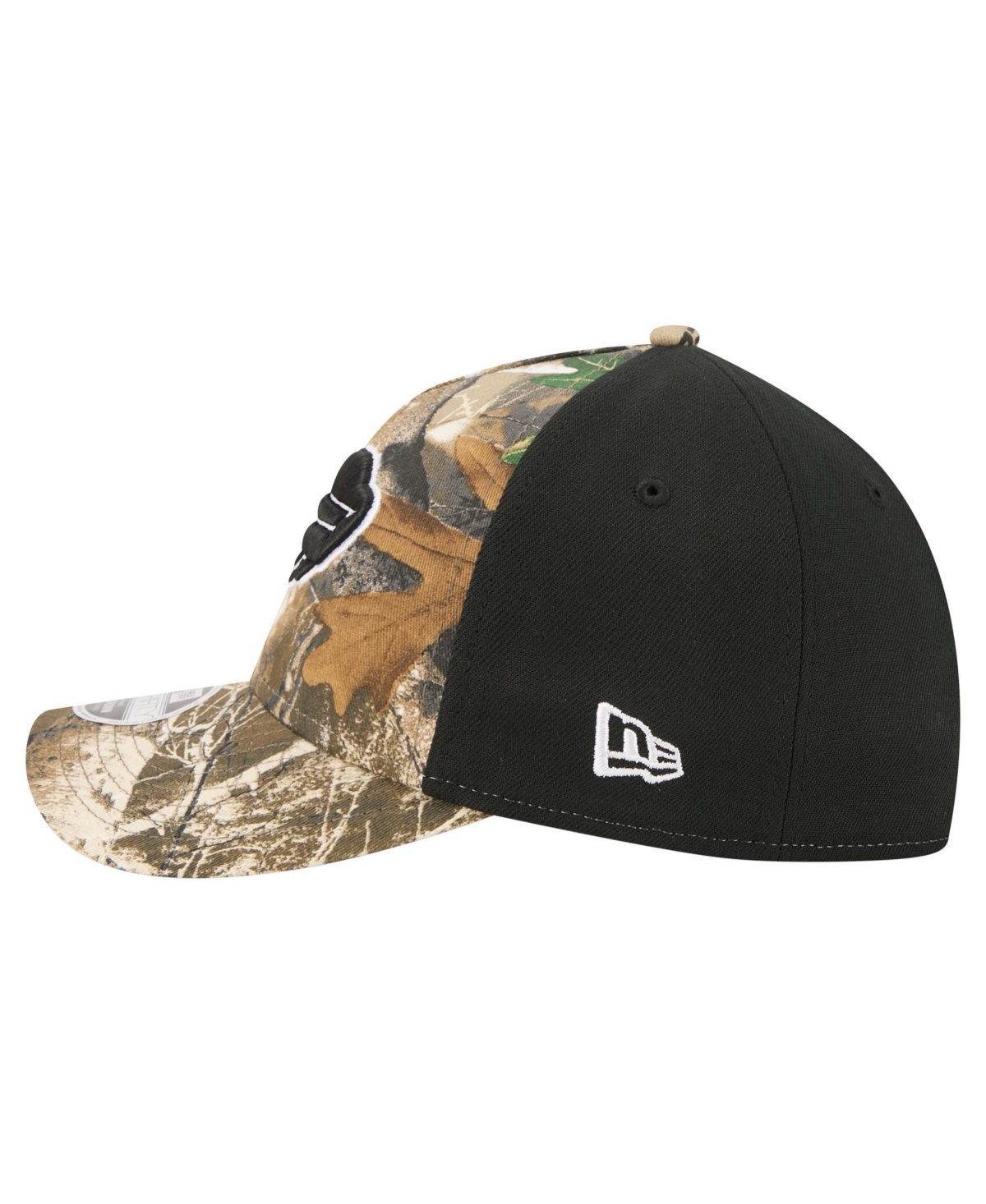 New Era Men's Camo/Black Buffalo Bills Team Collection Real Tree 39THIRTY M-Crown A-Frame Flex Hat