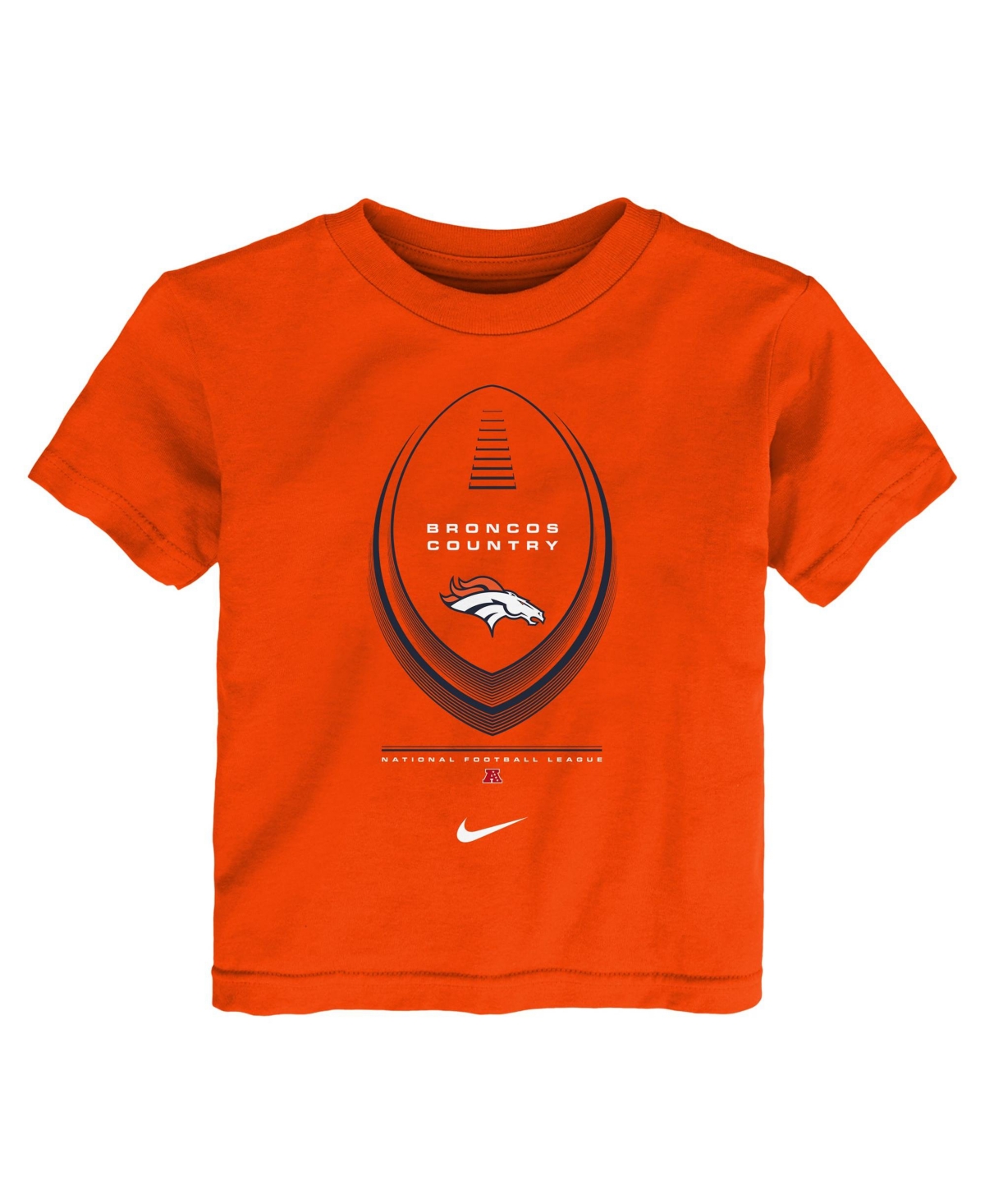 Nike Boys' and Girls' 2T-5T Legend Icon Sensory-Friendly Crewneck T-Shirt - Orange